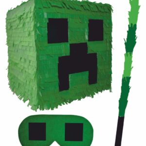 Piñata cumpleaños infantil grande hecha a mano zombi minecraft creeper