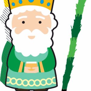 Piñata cumpleaños infantil grande hecha a mano Reyes Magos Melchor