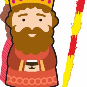 Piñata cumpleaños infantil grande hecha a mano Reyes Magos Gaspar