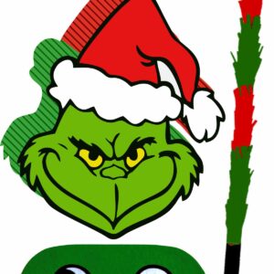 Piñata cumpleaños infantil grande hecha a mano Grinch