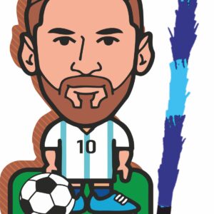 Piñata cumpleaños infantil grande hecha a mano Messi