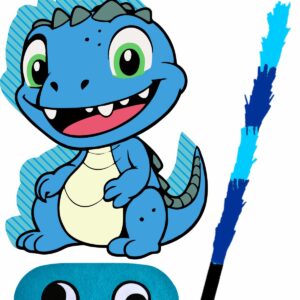 Piñata cumpleaños infantil grande hecha a mano Dinusaurio 1