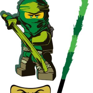 Piñata cumpleaños infantil grande hecha a mano Ninjago
