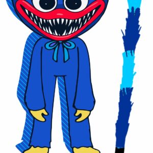 Piñata cumpleaños infantil grande hecha a mano Huggy wuggy