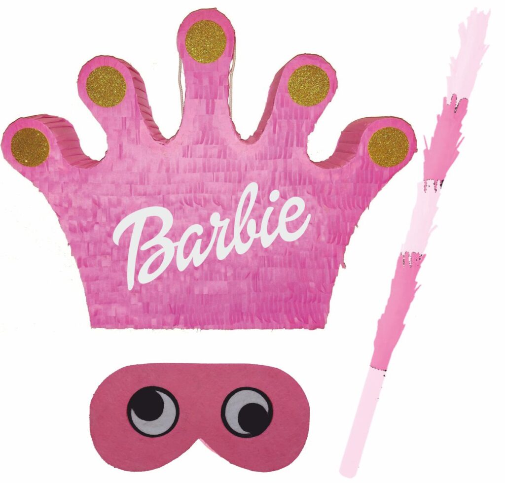 Piñata cumpleaños infantil grande hecha a mano Barbie Corona