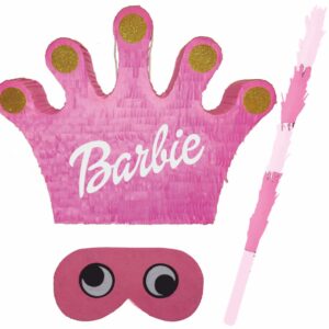 Piñata cumpleaños infantil grande hecha a mano Barbie Corona