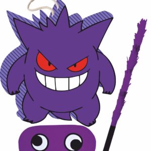 Piñata cumpleaños infantil grande hecha a mano Gengar