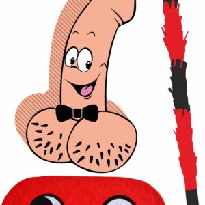 Piñata erótica adulto grande para despedida de soltero/soltera hecha a mano pene1