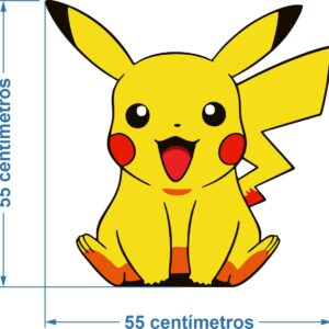 Piñata cumpleaños infantil grande hecha a mano Pikachu - 55x55x10 Centímetros