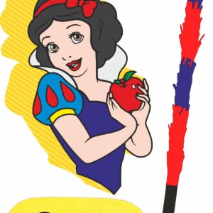 Piñata cumpleaños infantil grande hecha a mano Blancanieves