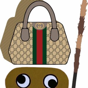 Piñata cumpleaños infantil grande hecha a mano Gucci 2