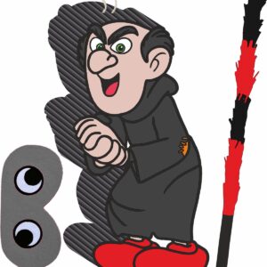 Piñata cumpleaños infantil grande hecha a mano Pitufos - Gargamel