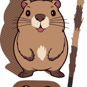 Piñata cumpleaños infantil grande hecha a mano Capibara