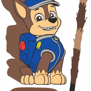 Piñata cumpleaños infantil grande hecha a mano Patrulla Canina Chase