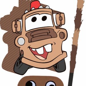 Piñata cumpleaños infantil grande hecha a mano Cars Mate