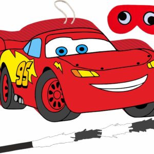 Piñata cumpleaños infantil grande hecha a mano Cars Rayo Mcqueen