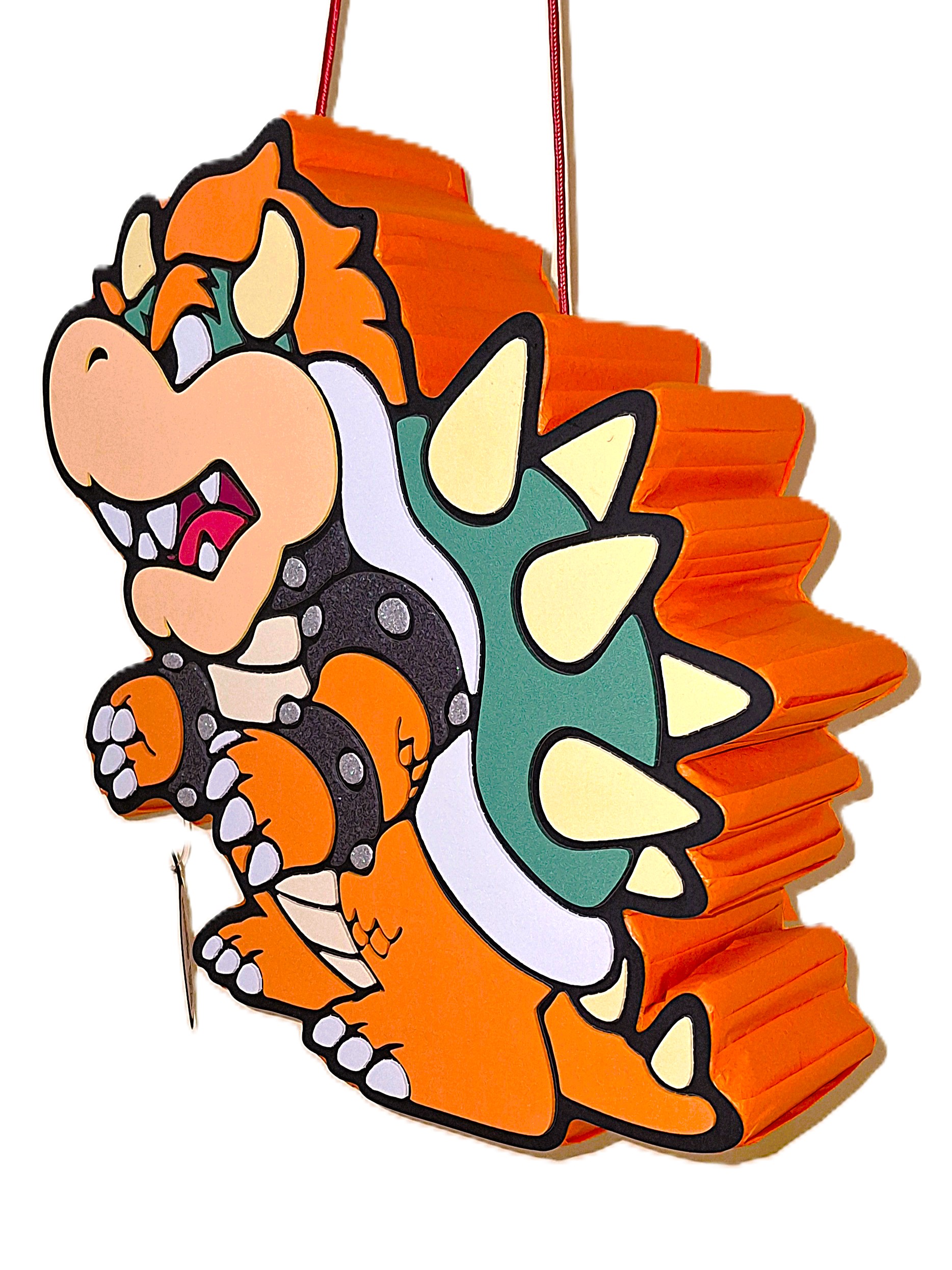 Piñata cumpleaños infantil grande hecha a mano Bowser - Imagen 4