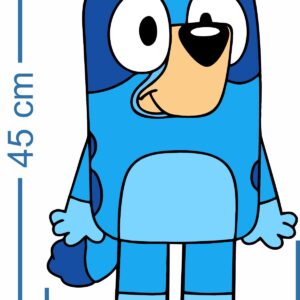 Piñata cumpleaños infantil grande hecha a mano Bluey - 45x25x10 Centímetros