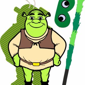 Piñata cumpleaños infantil grande hecha a mano Shrek