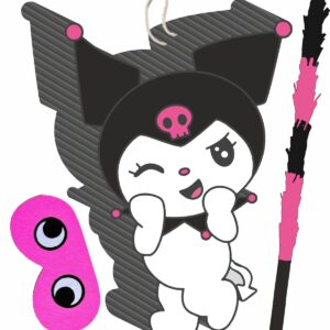 Piñata cumpleaños infantil grande hecha a mano Kuromi