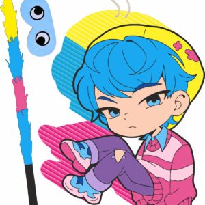 Piñata cumpleaños infantil grande hecha a mano K-Pop Demon Hunters Baby Saja