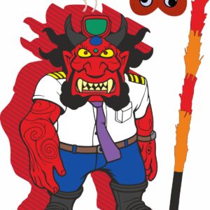 Piñata cumpleaños infantil grande hecha a mano K-Pop Demon Hunters big reg demon