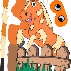 Piñata cumpleaños infantil grande hecha a mano Percheron