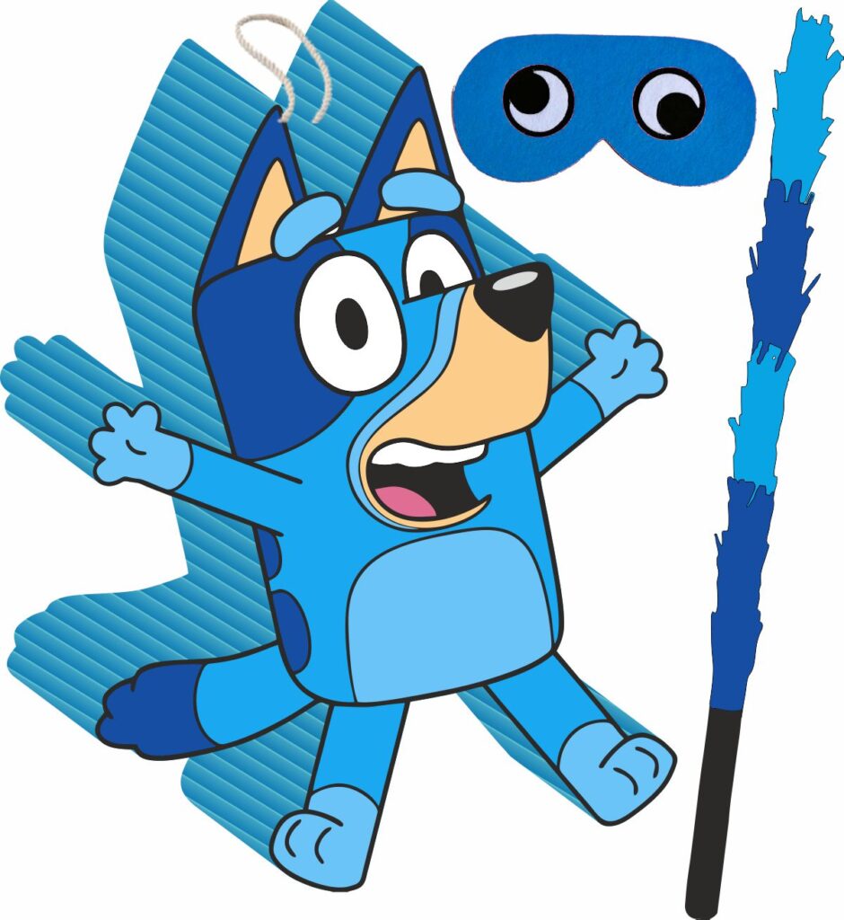 Piñata cumpleaños infantil grande hecha a mano Bluey 2