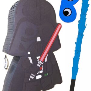 Piñata cumpleaños infantil grande hecha a mano Dart Vader