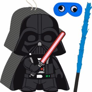 Piñata cumpleaños infantil grande hecha a mano Dart Vader