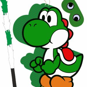 Piñata cumpleaños infantil grande hecha a mano Yoshi